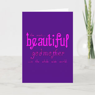 Birthdays Christmas Parties Beautiful Godmother Holiday Card