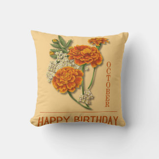 Birthdays in October Cushion