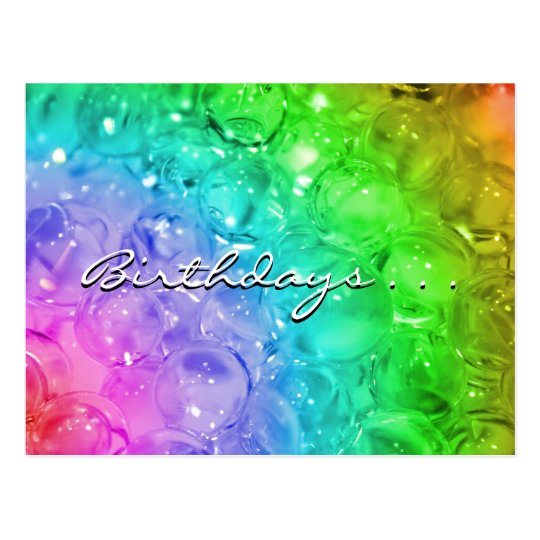 Birthdays . . . postcard