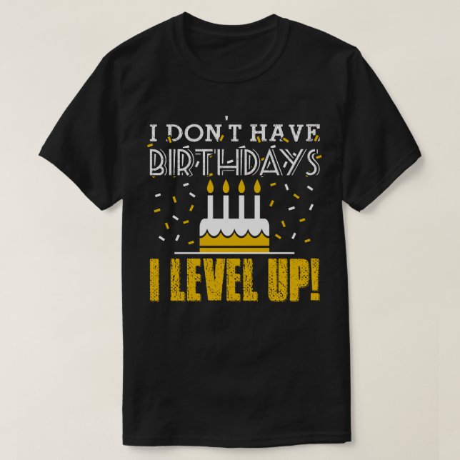 Birthdays white T-Shirt (Design Front)