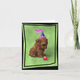 BirthdaySharpeiA Card