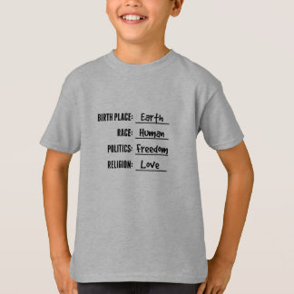 BIRTHPLACE EARTH KIDS T-SHIRT