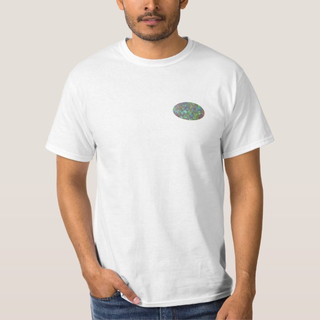 Birthstone Chart October Opal T-Shirt (Front)