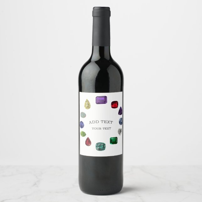 Birthstone Wine Label (Front)