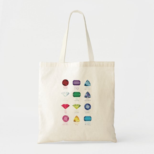 Birthstones Tote Bag (Front)