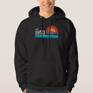 Birthyear 1953 retro and vintage designed hoodie