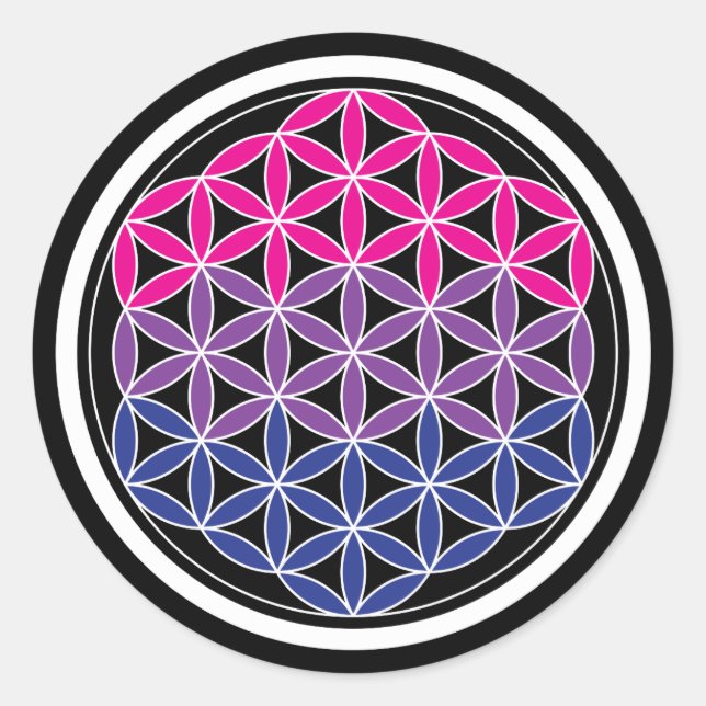 biSacred geometry Classic Round Sticker (Front)