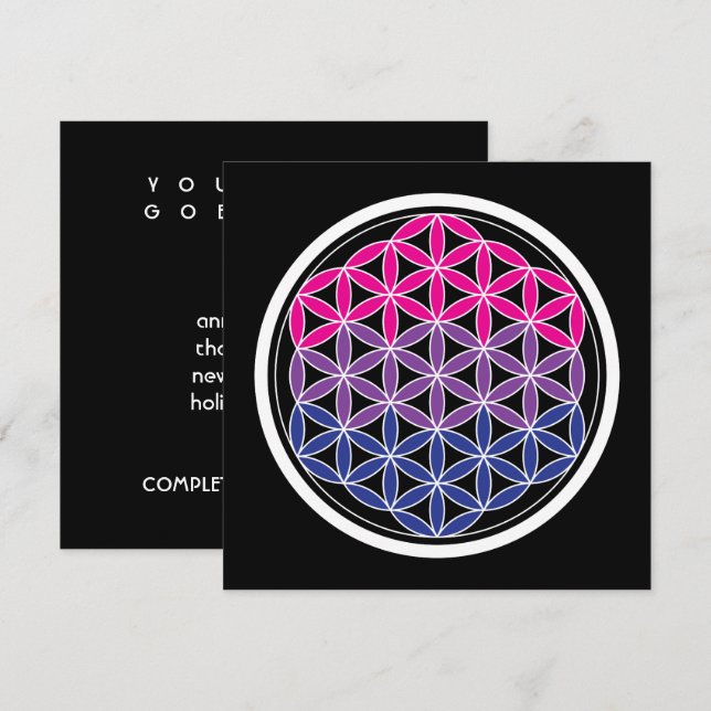 biSacred geometry Invitation (Front/Back)
