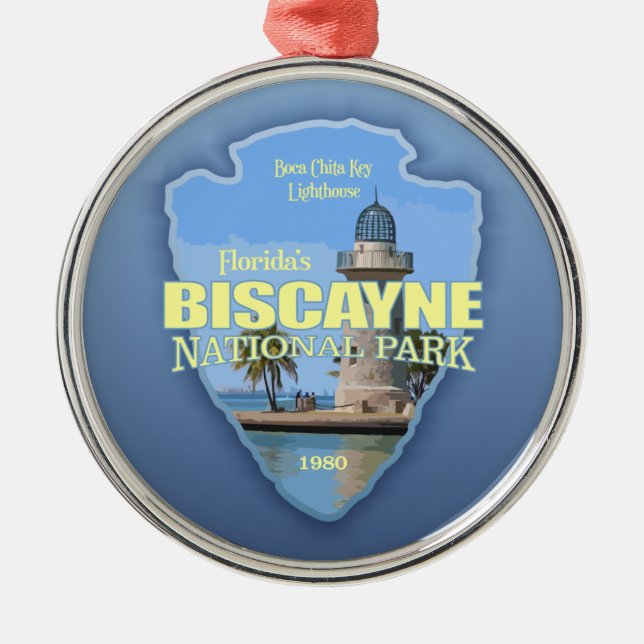 Biscayne National Park (arrowhead) Metal Ornament (Front)