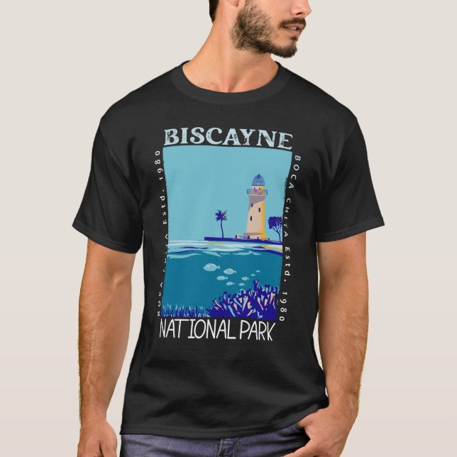 Biscayne National Park Boca Chita Key Distressed T-Shirt (Front)