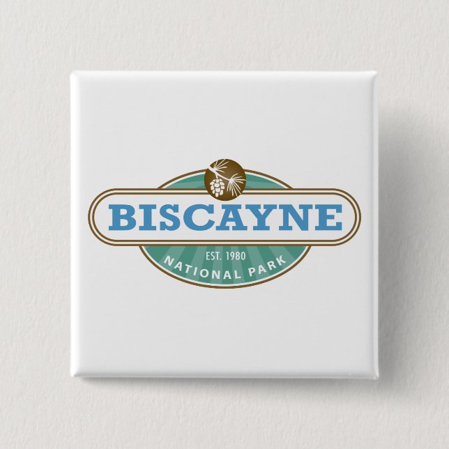 Biscayne National Park Florida 15 Cm Square Badge (Front)
