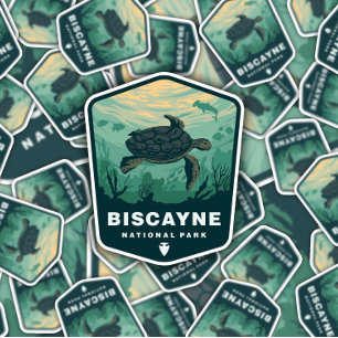 Biscayne National Park Florida   Die-Cut Sticker