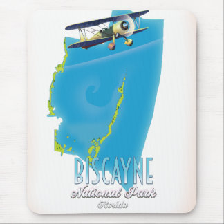 Biscayne national park Florida map Mouse Pad
