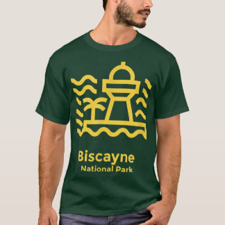 Biscayne National Park Florida Minimalist Retro Gr T-Shirt