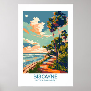 Biscayne National Park Florida USA National Parks Poster