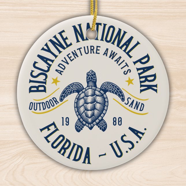 Biscayne Nature Reserve Florida Ceramic Ornament (Creator Uploaded)