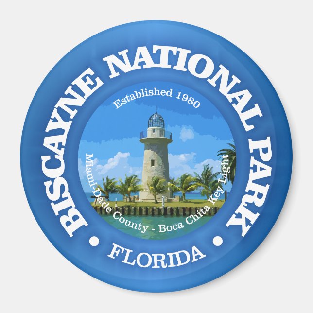 Biscayne NP (rd)2 Magnet (Front)