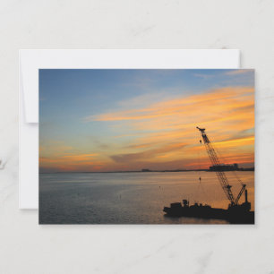 Biscayne sunset card