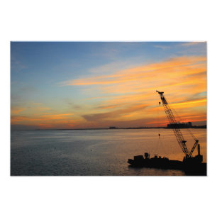 Biscayne sunset photo print