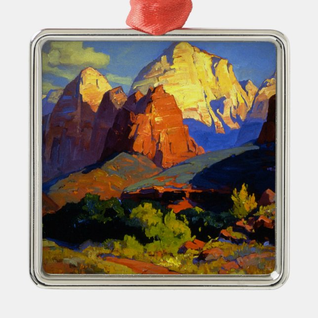 Bischoff - Zion Park Metal Ornament (Front)