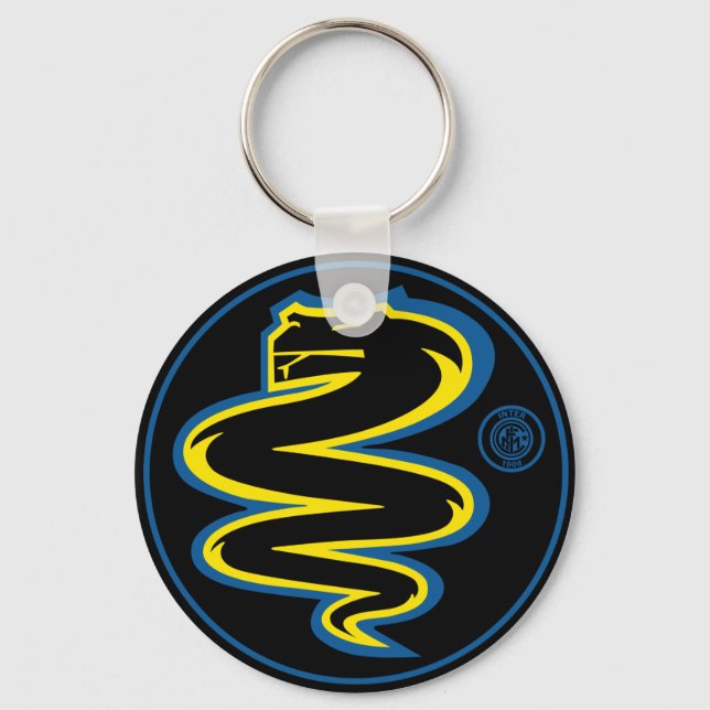 Biscione Nerazzurro, key chain (black) (Front)