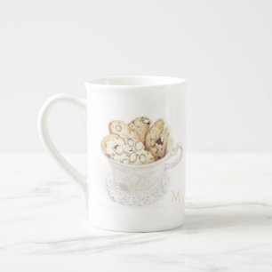 BISCOTTI Bone China Mug + Initial