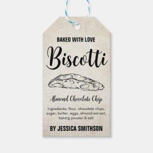 Biscotti Custom Homemade label BIS002btag