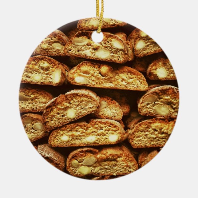 Biscotti di Prato Ceramic Tree Decoration (Front)