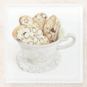 BISCOTTI Glass Beverage Coaster
