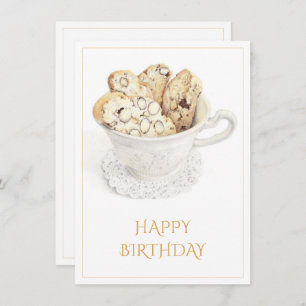 BISCOTTI Happy Birthday 4.5x6.25 Flat Card