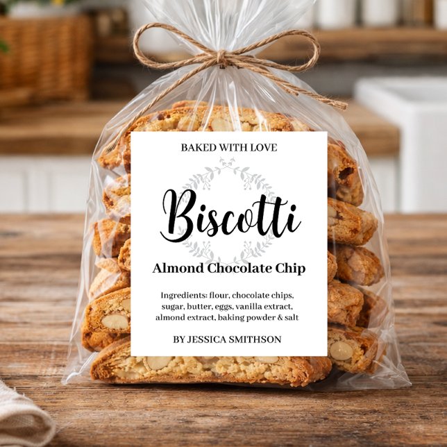 Biscotti Personalized Homemade label CK007wnbis (Creator Uploaded)