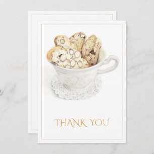 BISCOTTI Thank You 4.5x6.25 Flat Card