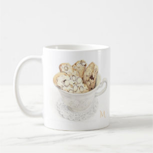 BISCOTTI White Mug + Initial