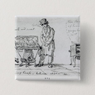 Biscuit and Gingerbread stalls at Charing 15 Cm Square Badge