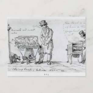 Biscuit and Gingerbread stalls at Charing Postcard