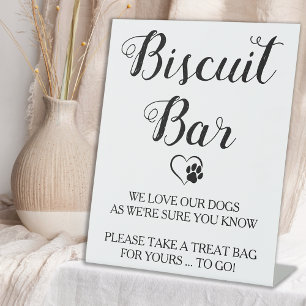Biscuit Bar Pet Dog Treat Wedding Favour Sign