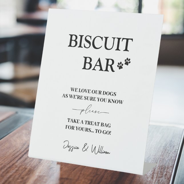 Biscuit Bar Sign | Dog Treat Wedding Favours Sign (Creator Uploaded)