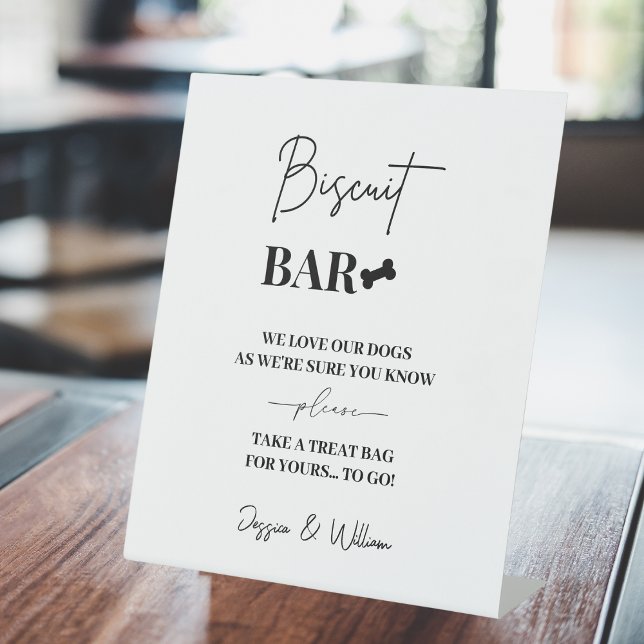 Biscuit Bar Sign | Dog Treat Wedding Favours Sign (Creator Uploaded)