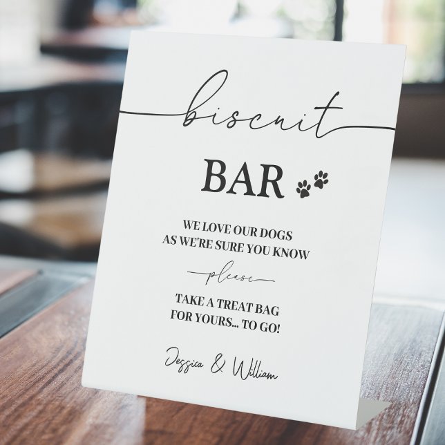 Biscuit Bar Sign | Dog Treat Wedding Favours Sign (Creator Uploaded)