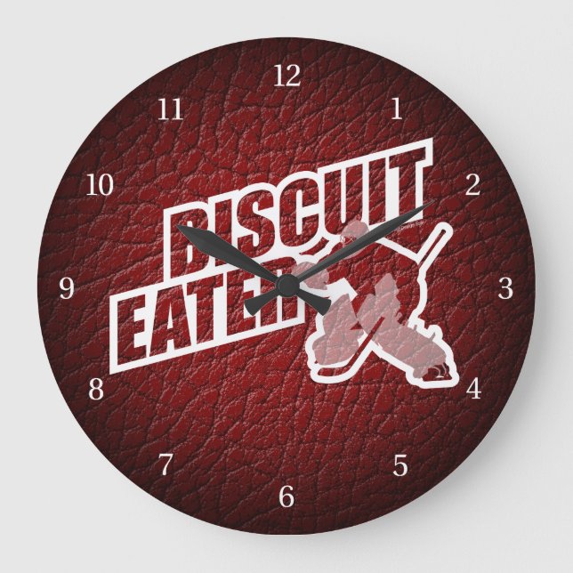 Biscuit Eater (Hockey Goalie) Large Clock (Front)