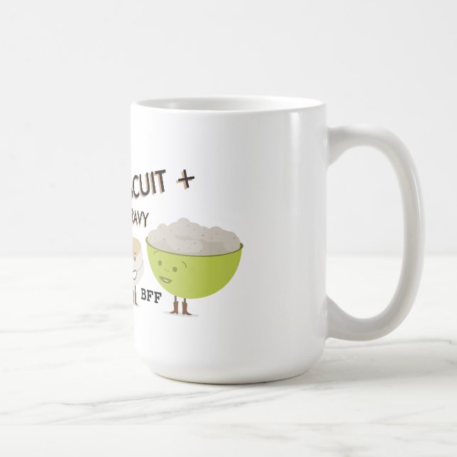 Biscuit & Gravy Best Friends Forever Funny Mug (Right)