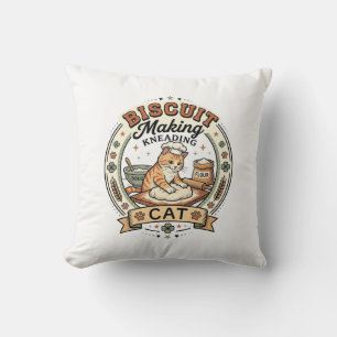 Biscuit Making Kneading Cat Biscuit Making Kneadin Cushion