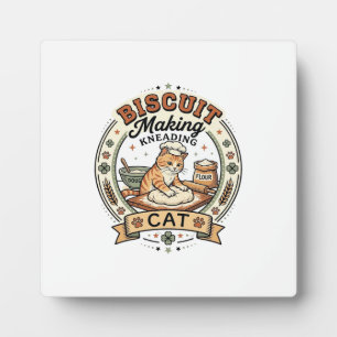 Biscuit Making Kneading Cat Biscuit Making Kneadin Plaque