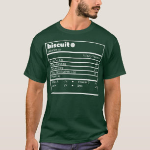 Biscuit Nutrition Facts Funny Christmas Thanksgivi T-Shirt