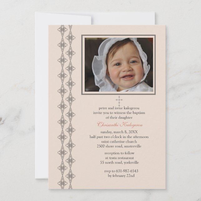 Biscuit Photo Invitation (Front)