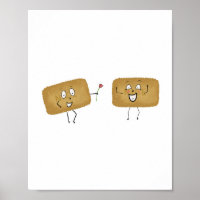 Biscuit themed, cute cookies