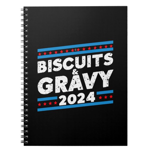 Biscuits and Gravy 2024 Presidential Election Notebook (Front)