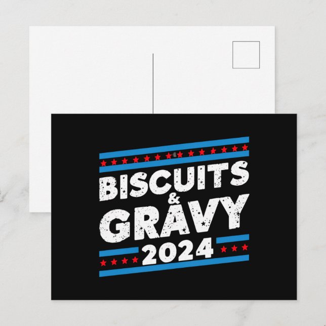 Biscuits and Gravy 2024 Presidential Election Postcard (Front/Back)