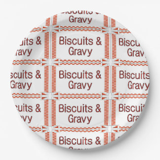 Biscuits and Gravy Paper Plate