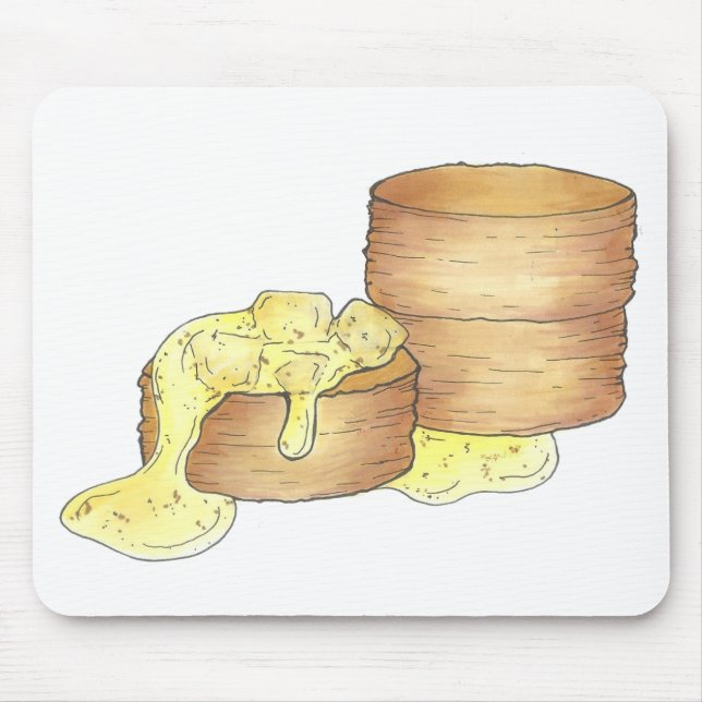 Biscuits and Sausage Gravy Southern Breakfast Food Mouse Pad (Front)
